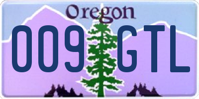 OR license plate 009GTL