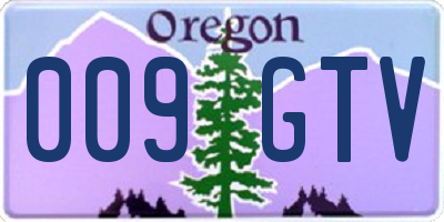 OR license plate 009GTV