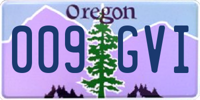 OR license plate 009GVI