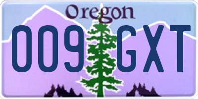 OR license plate 009GXT