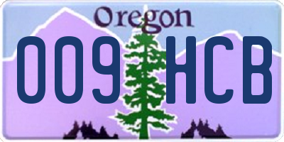OR license plate 009HCB