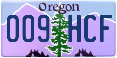 OR license plate 009HCF