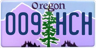 OR license plate 009HCH