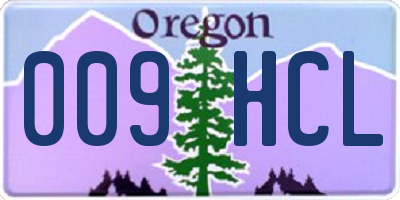 OR license plate 009HCL