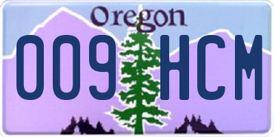 OR license plate 009HCM