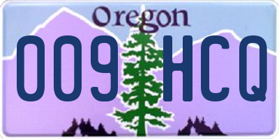 OR license plate 009HCQ
