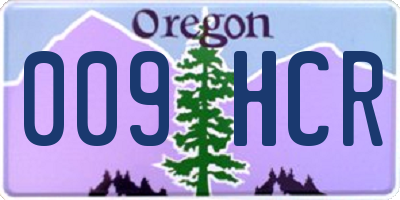 OR license plate 009HCR