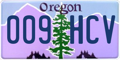 OR license plate 009HCV