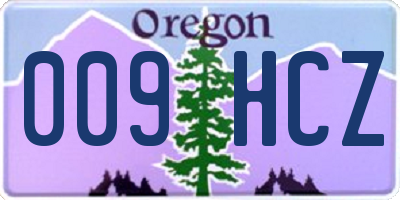 OR license plate 009HCZ