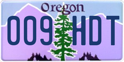 OR license plate 009HDT