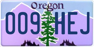 OR license plate 009HEJ