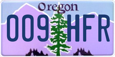 OR license plate 009HFR