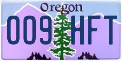 OR license plate 009HFT