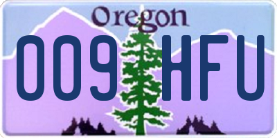 OR license plate 009HFU