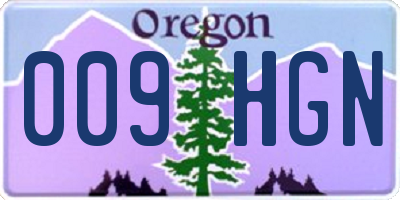 OR license plate 009HGN