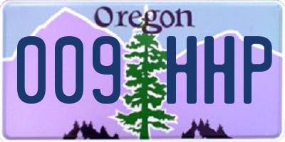 OR license plate 009HHP