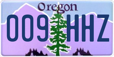 OR license plate 009HHZ