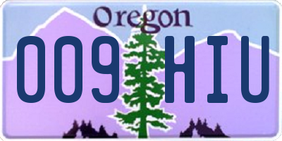 OR license plate 009HIU