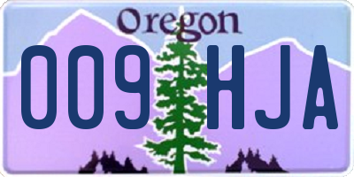 OR license plate 009HJA