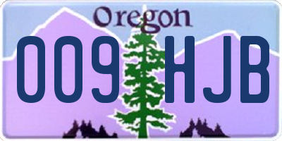 OR license plate 009HJB