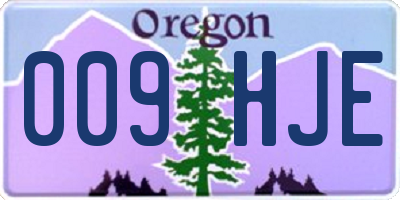 OR license plate 009HJE
