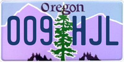 OR license plate 009HJL