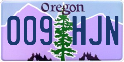 OR license plate 009HJN