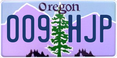 OR license plate 009HJP