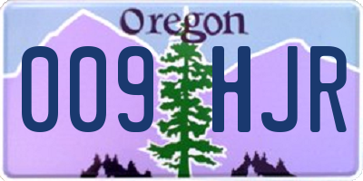 OR license plate 009HJR