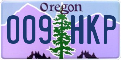 OR license plate 009HKP
