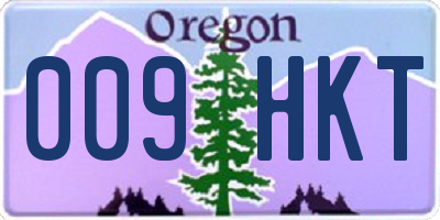 OR license plate 009HKT