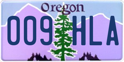OR license plate 009HLA