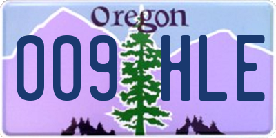 OR license plate 009HLE