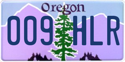 OR license plate 009HLR