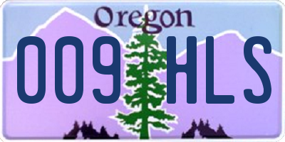 OR license plate 009HLS