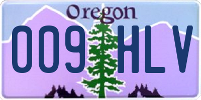 OR license plate 009HLV