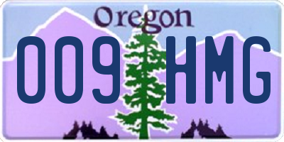 OR license plate 009HMG