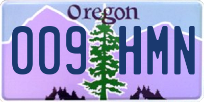 OR license plate 009HMN
