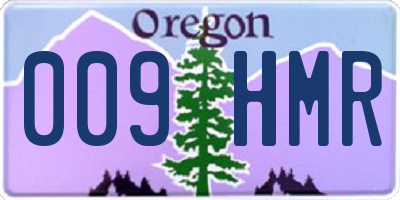 OR license plate 009HMR