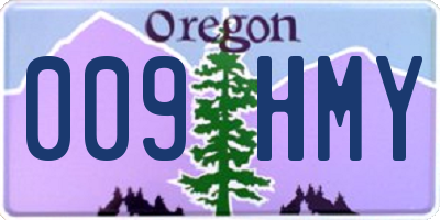 OR license plate 009HMY