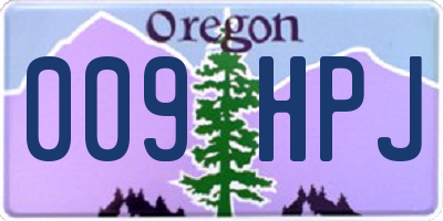 OR license plate 009HPJ