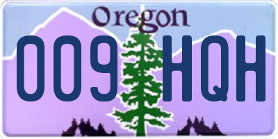 OR license plate 009HQH