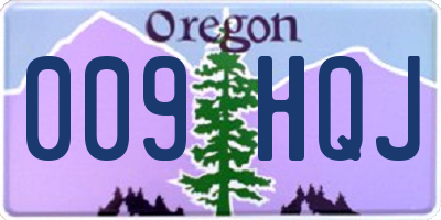 OR license plate 009HQJ