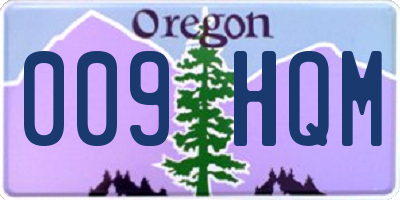 OR license plate 009HQM