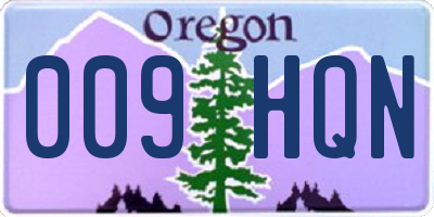 OR license plate 009HQN