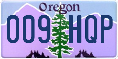 OR license plate 009HQP