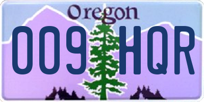 OR license plate 009HQR