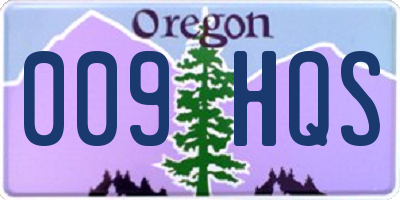 OR license plate 009HQS