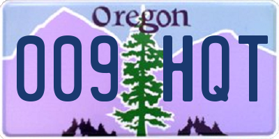 OR license plate 009HQT