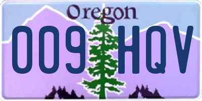 OR license plate 009HQV